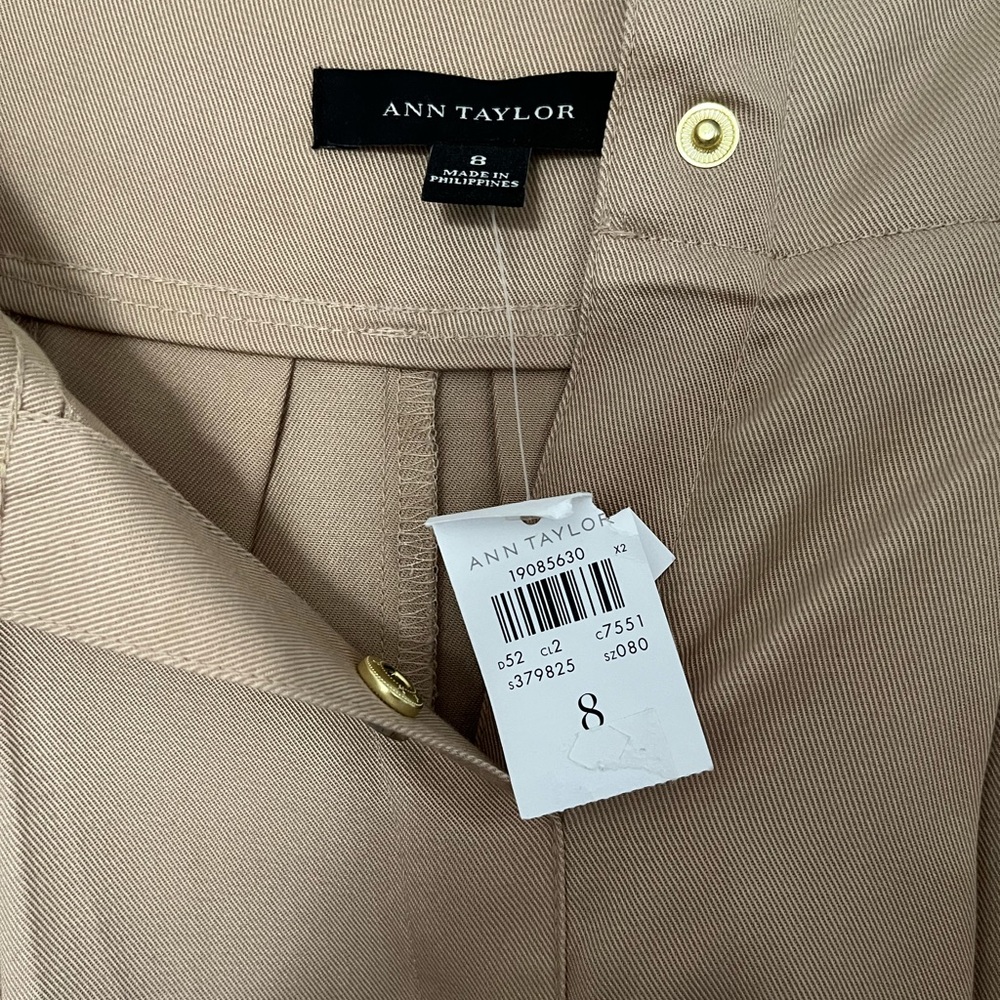 Set of two Ann Taylor long skirts.  Tan and black size 8.  Tan is NWT.